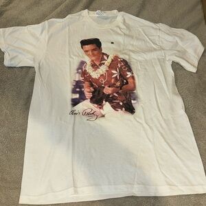 New Elvis Presley white tee shirt medium